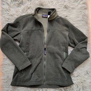 Patagonia VTG Synchilla Fleece Jacket Women’s Medium Green Full Zip Up